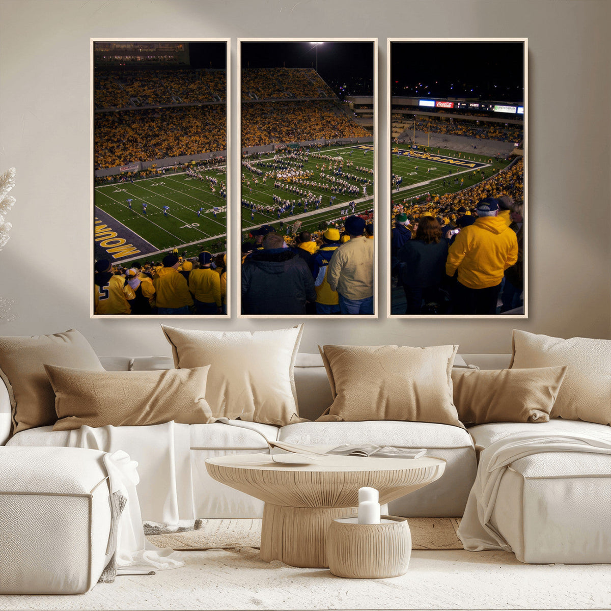 West Virginia Uni Mountaineers Football Team Print - Milan