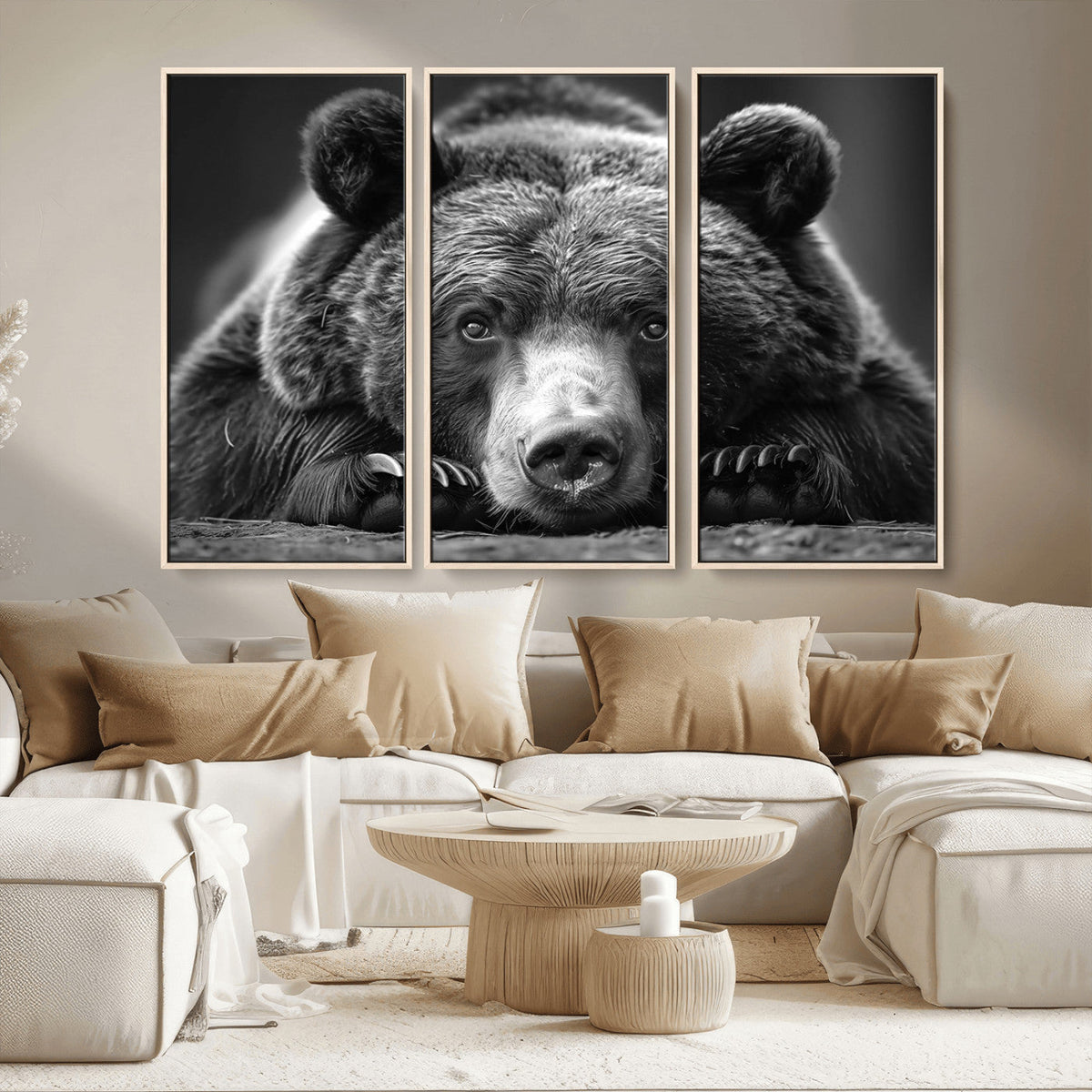 Resting Grizzly 399 Bear Canvas Print | Ready to Hang Wall