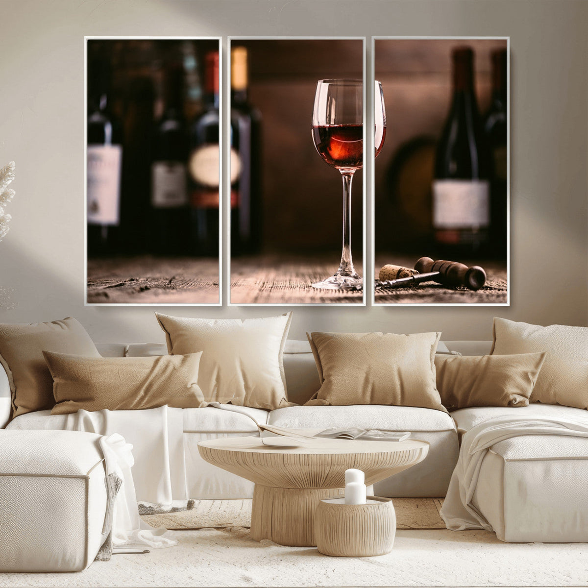Red Wine and Bottle Canvas Print
