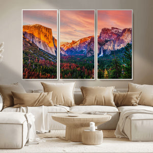 Yosemite Nal Park Wall Art Landscape Canvas Print El Capitan