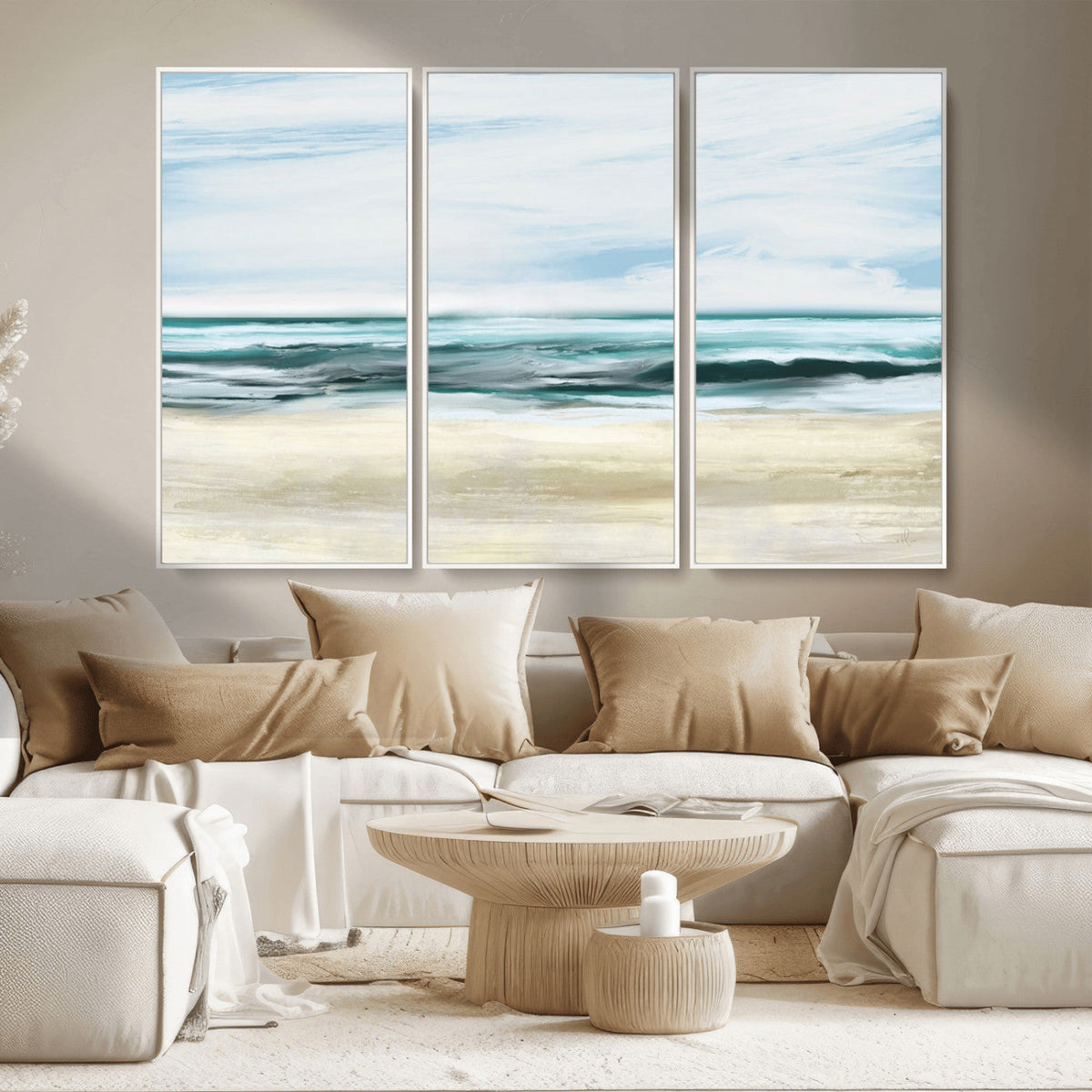 Ocean Abstract Wall Art Canvas Print