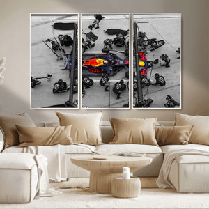 RedBull Formula 1 Canvas Wall Art Print
