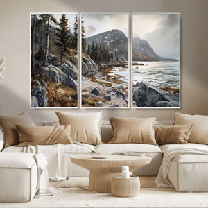 Serene Coastal View of Acadia National Park - Stunning