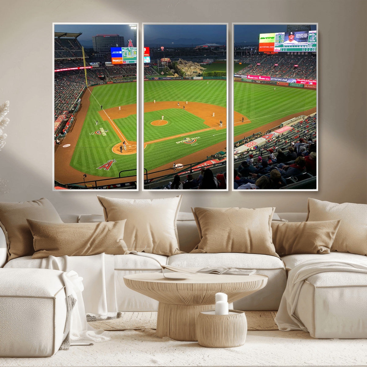 Angel Stadium Aerial Canvas Print – Los Angeles Angels