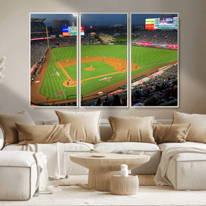 Angel Stadium Aerial Canvas Print – Los Angeles Angels