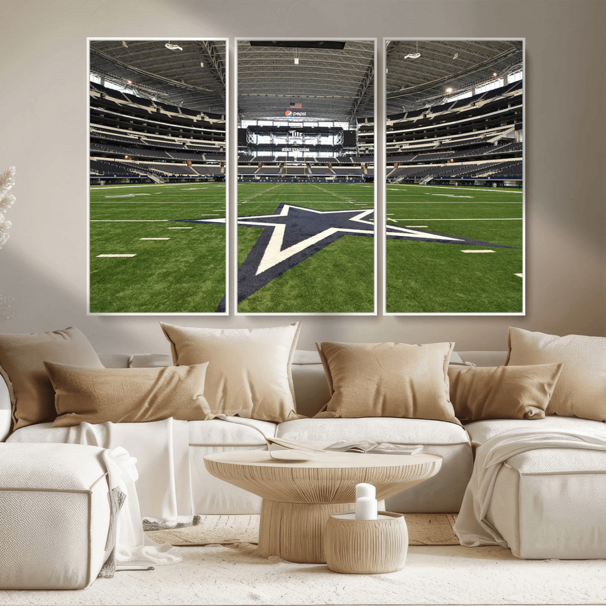 Dallas Cowboys Football Team Print - Arlington AT&T Stadium