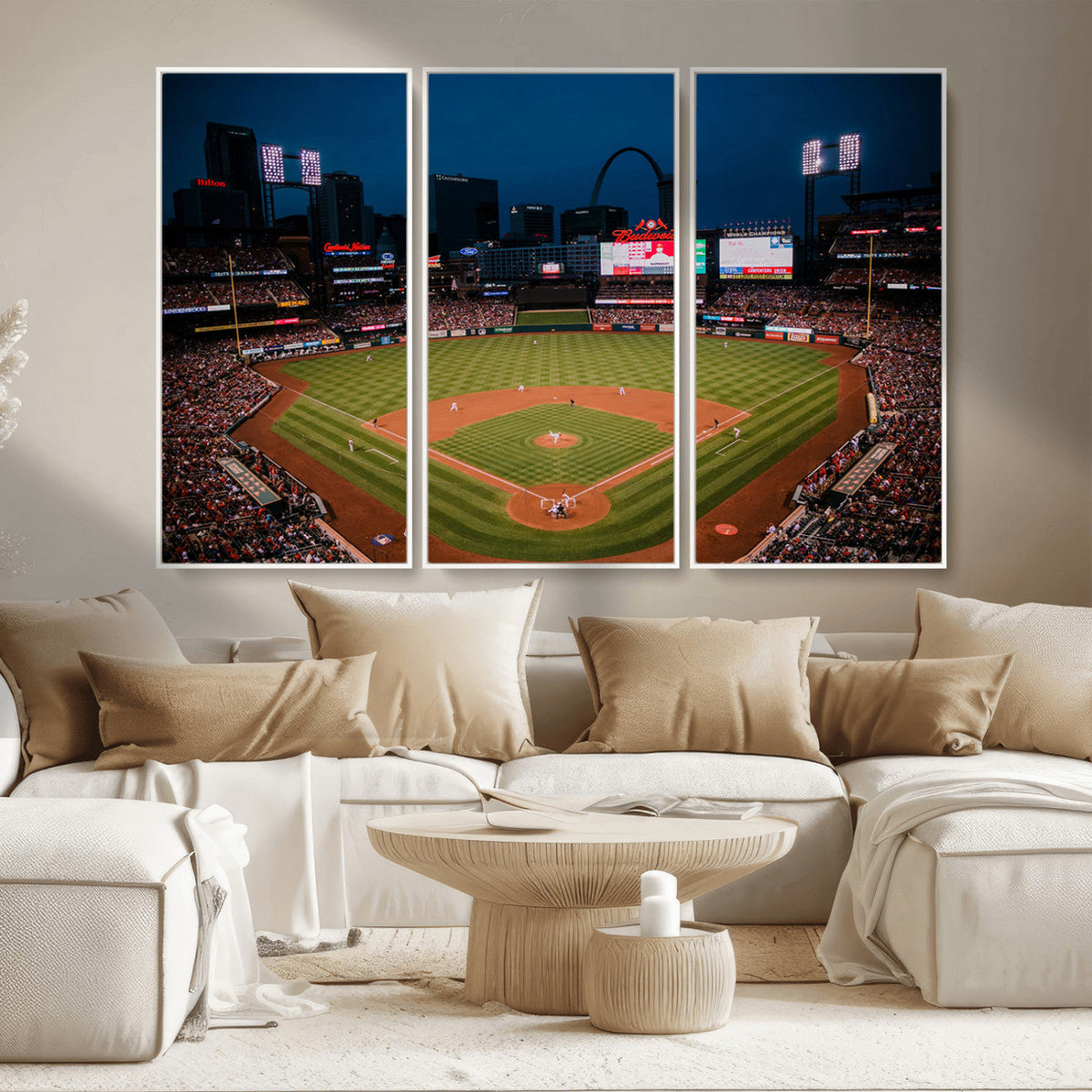 St. Louis Cardinals Baseball Team Print - Busch Stadium Wall