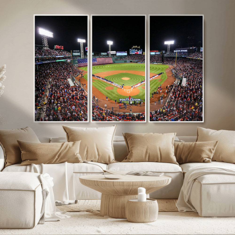 Fenway Park Wall Art Canvas Print | Large Baseball Stadium