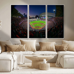 Houston Astros Baseball Print Canvas - Houston Minute Maid