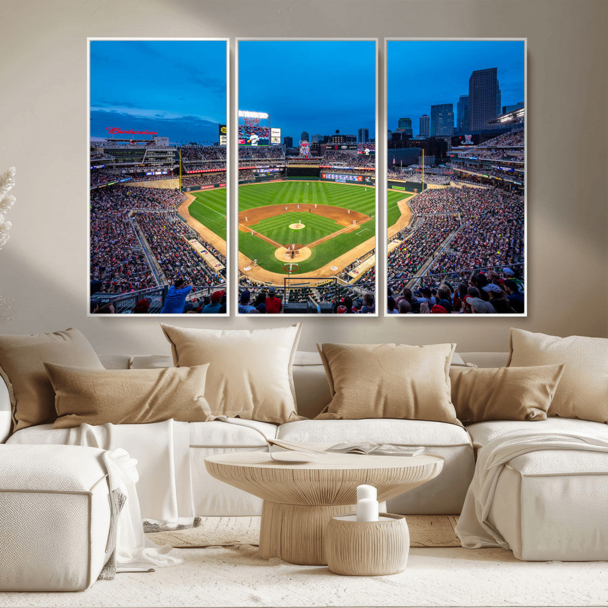 Target Field Stadium Wall Art Canvas Print – Minnesota Twins