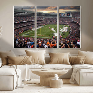 Chicago Bears Soldiers Field Wall Art Canvas Print – Framed