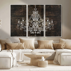 Rustic Chandelier Canvas Print
