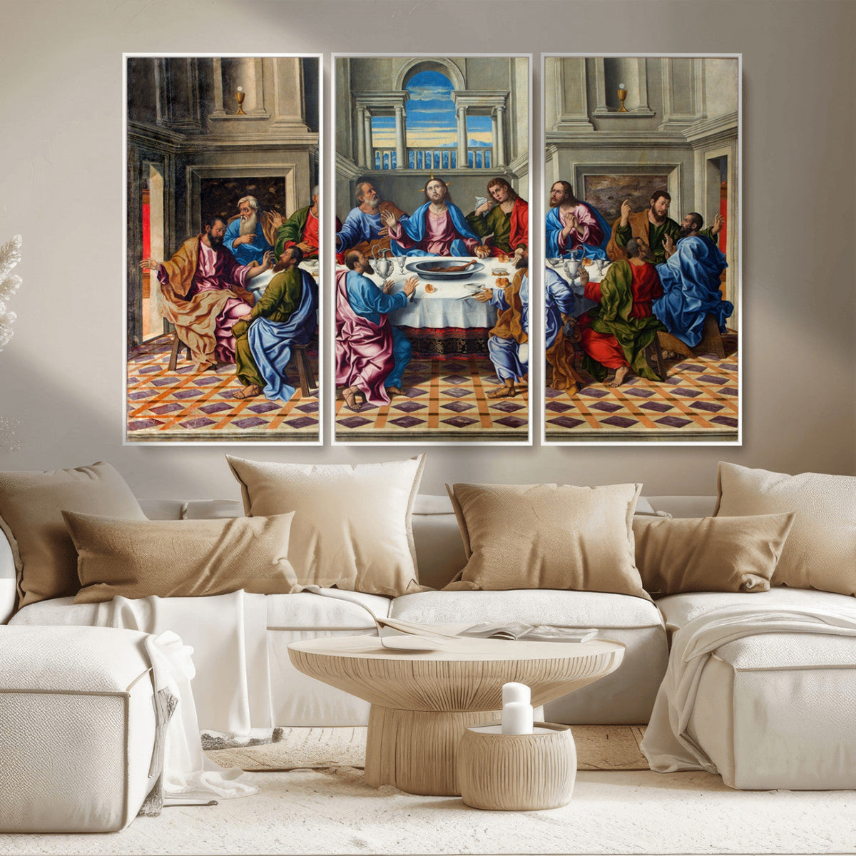 The Last Supper Multi Panel Canvas Wall Art