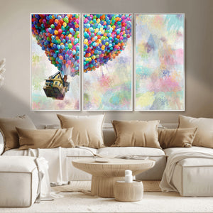 Up Pixar Poster, Look Up Pixar Wall Art, Up Pixar Canvas,