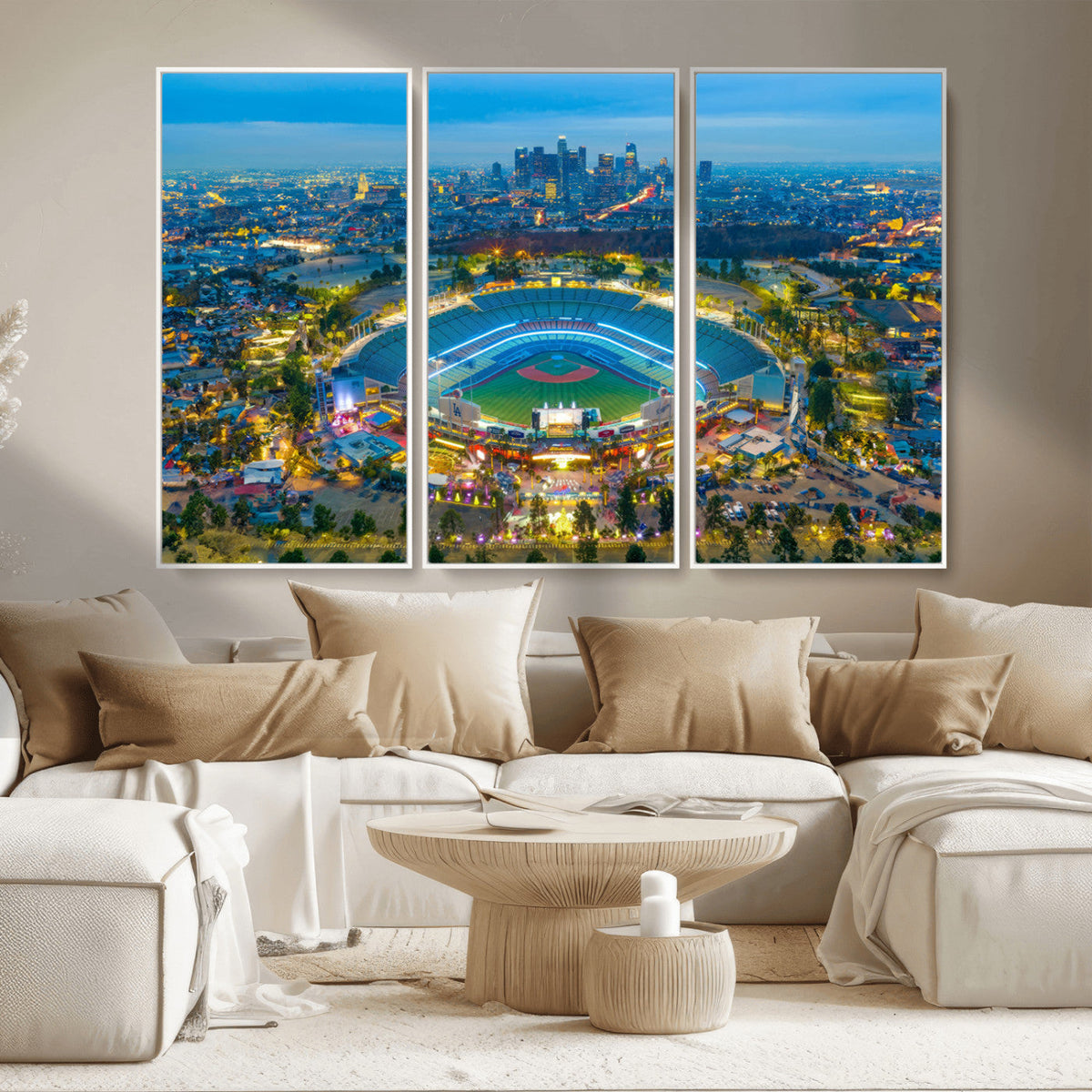 Los Angeles Dodgers Wall Art Canvas, Dodger Stadium Wall Art