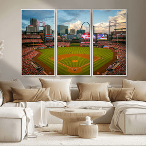 St. Louis Cardinals Baseball Team Print - Busch Stadium Wall
