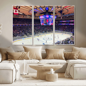 Madison New York Rangers Hockey Stadium Wall Art Canvas