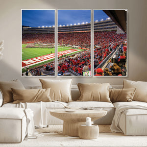 Wisconsin Badgers Football Team Print - Madison Camp Randall