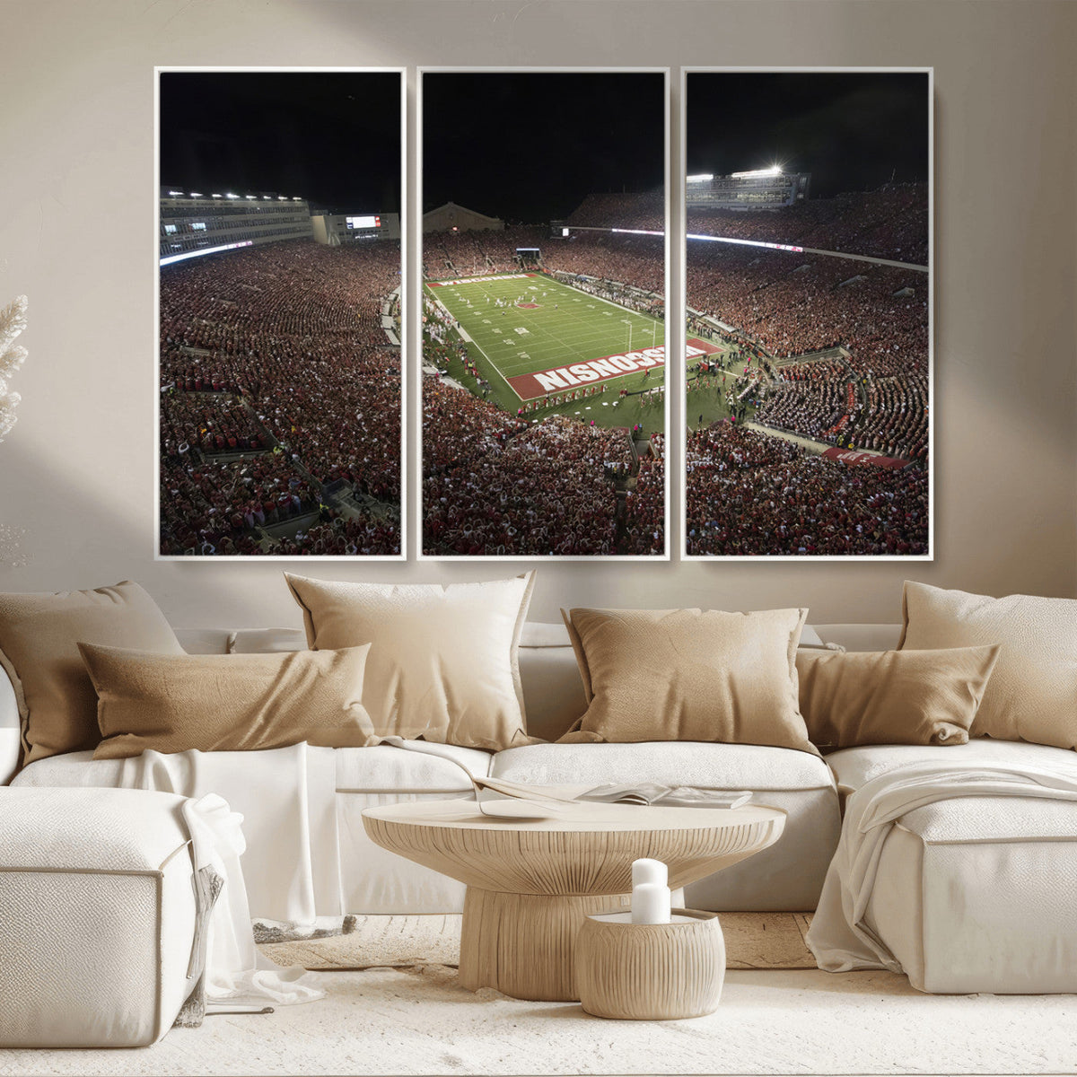 Wisconsin Badgers Football Team Print - Madison Camp Randall