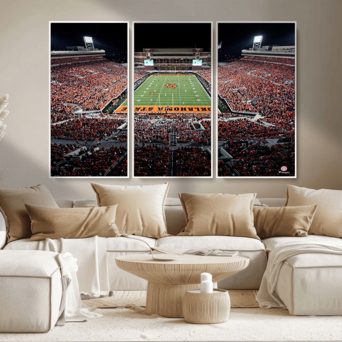 Oklahoma State Cowboys Canvas Print, Football Team Print -