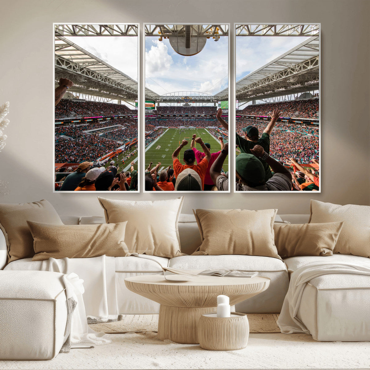 Miami Hurricanes Football Team Wall Art Print - Miami Hard