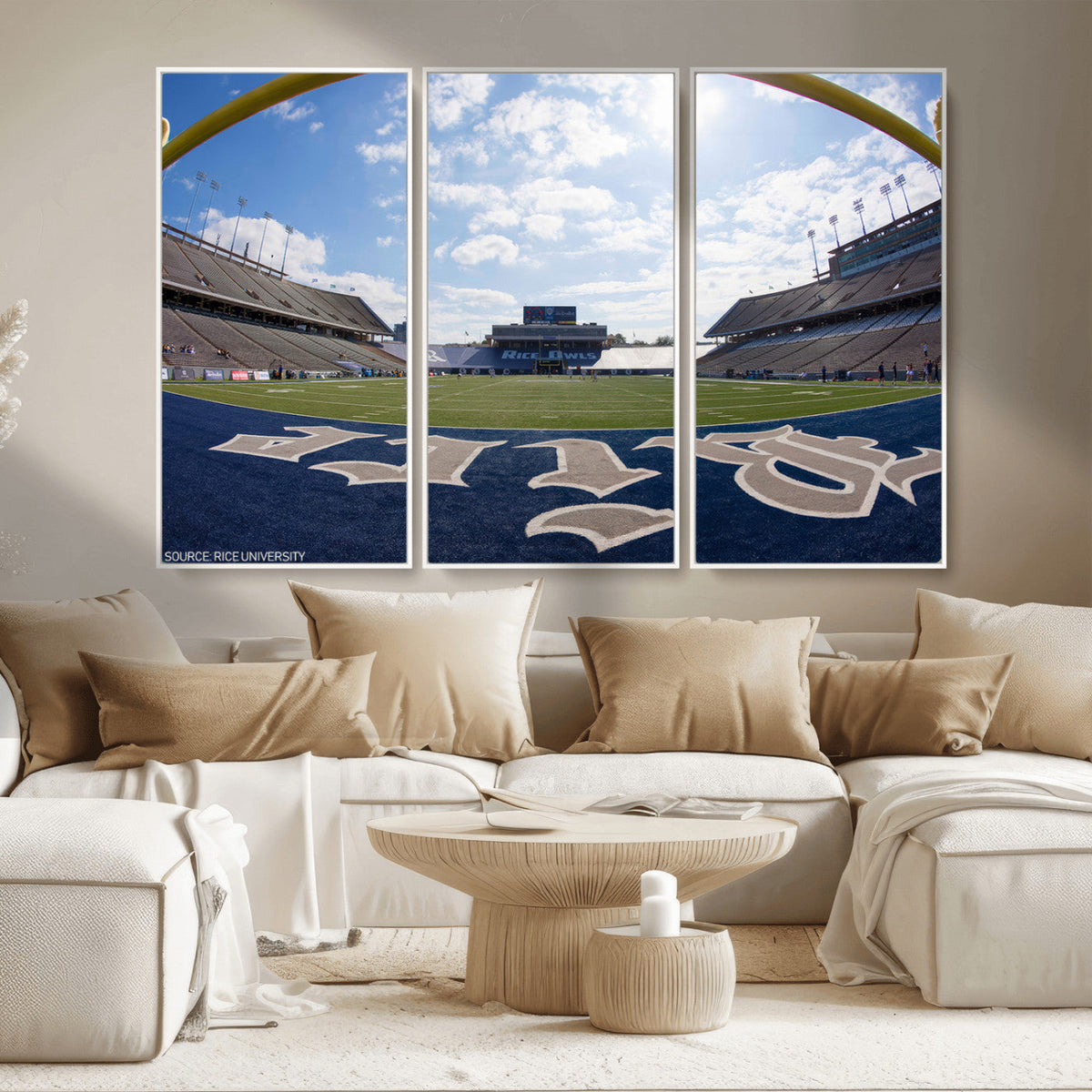 Rice University Owls Football Team Print - Houston Rice