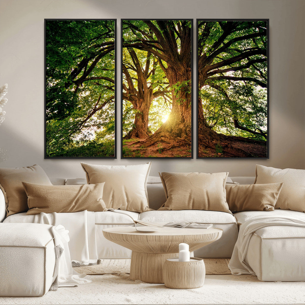 Majestic Ancient Tree Wall Art, NatureCanvas Print, Woodland