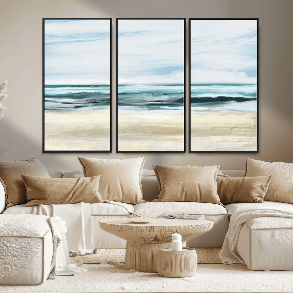 Ocean Abstract Wall Art Canvas Print