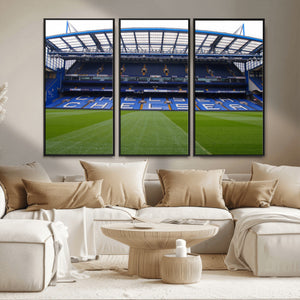 Chelsea FC Soccer Team Print - Stamford Bridge Stadium Wall