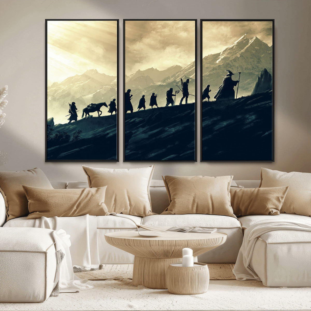 Fellowship Journey Wall Art – Fantasy Adventure Canvas Print