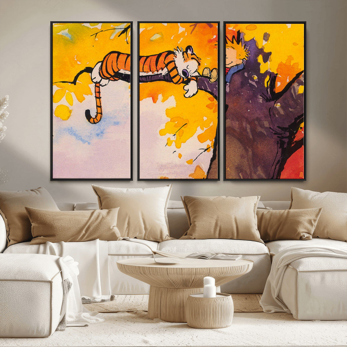 High-Quality Giclee Canvas Print – Framed Calvin Wall Art