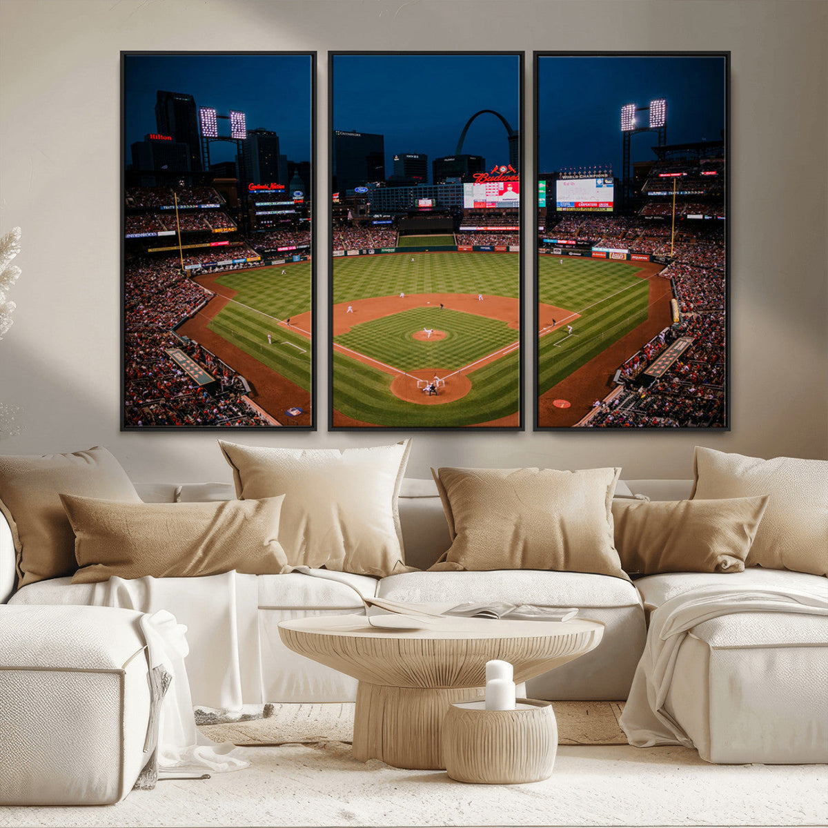 St. Louis Cardinals Baseball Team Print - Busch Stadium Wall