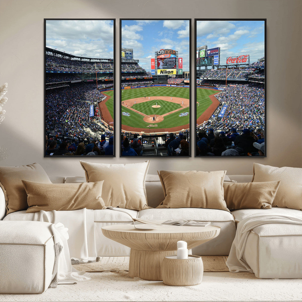 New York Mets Baseball Team Print - Citi Field Stadium Wall