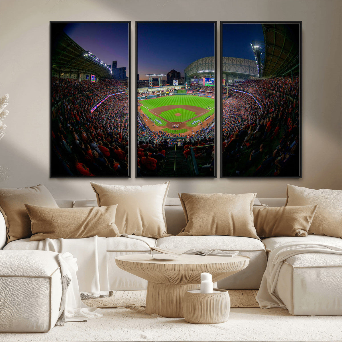 Houston Astros Baseball Print Canvas - Houston Minute Maid