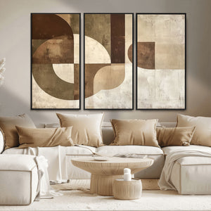Wabi Sabi Geometric Wall Art | Abstract Modern Minimalist