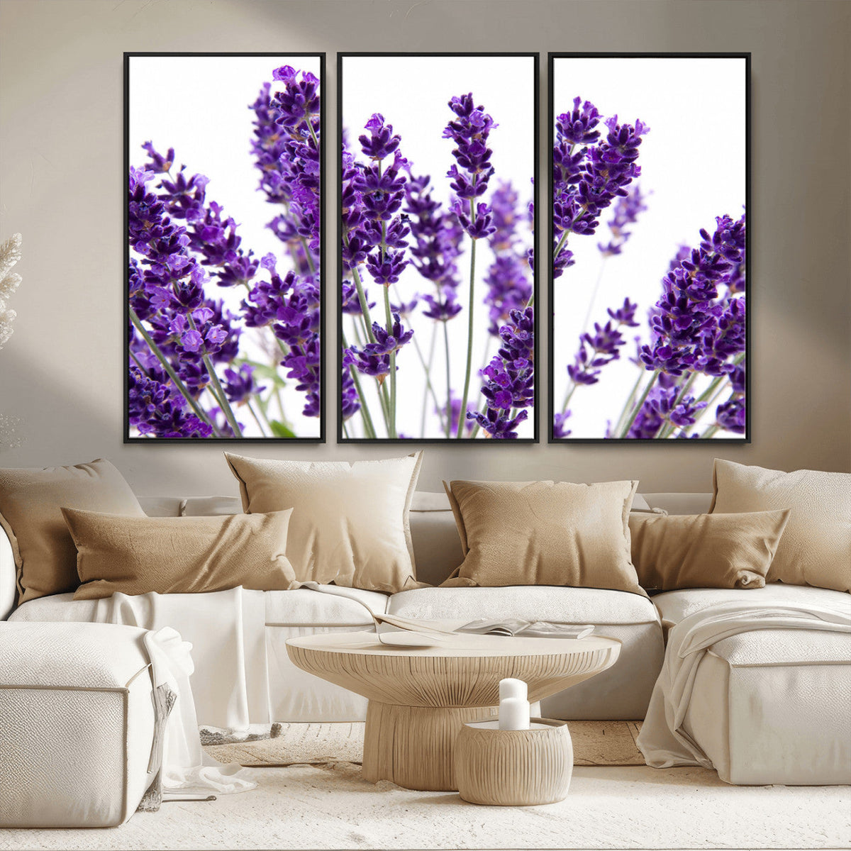 Lavender Flower Wall Art Canvas Print