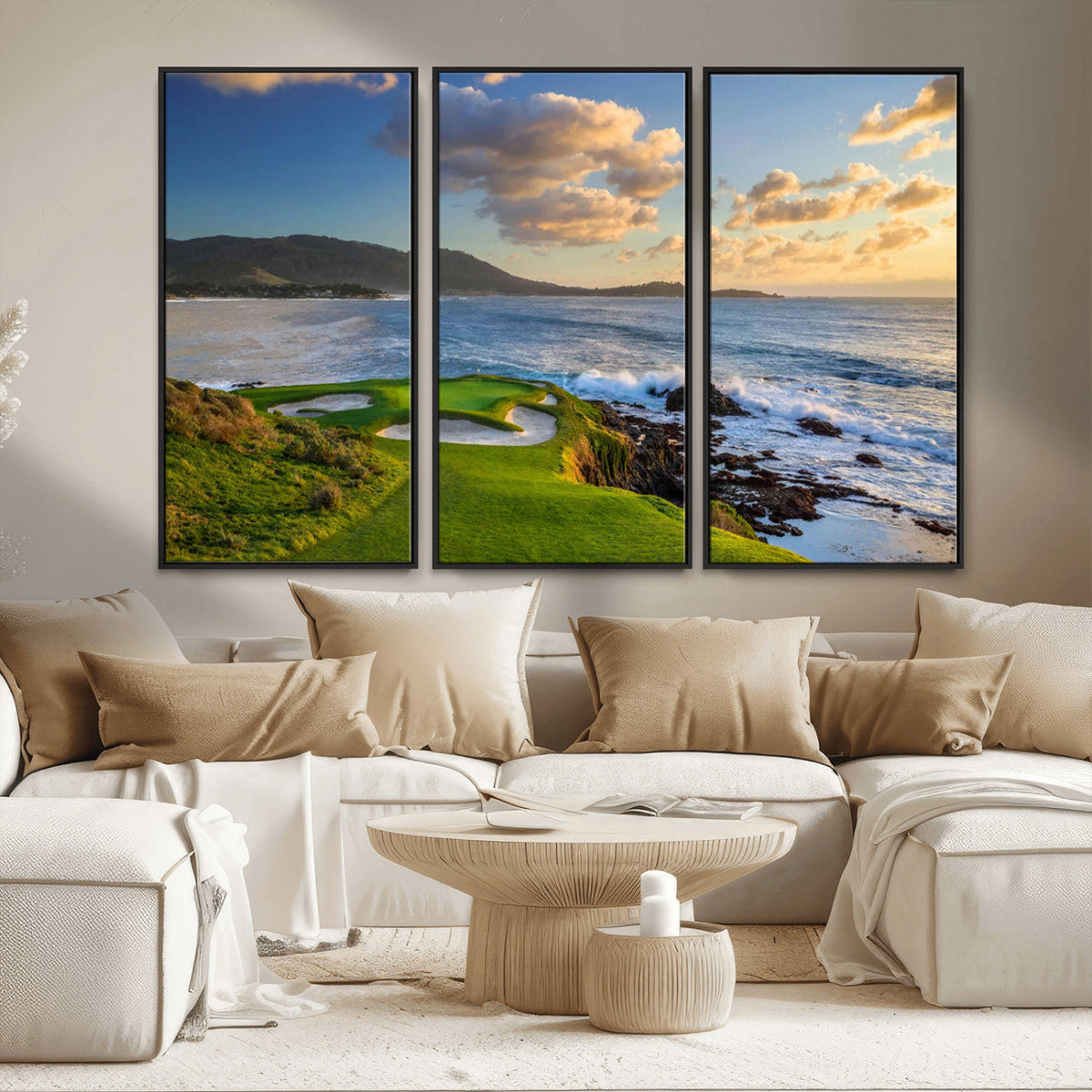 Pebble Beach Golf Links Wall Art Canvas Print – Iconic