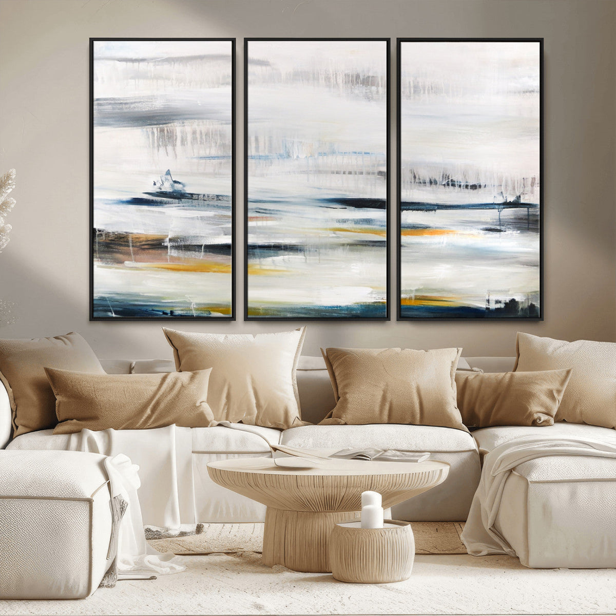 Soft Color Abstract Canvas Print