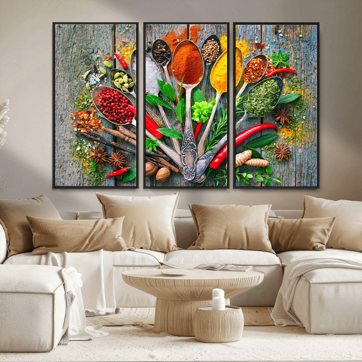 Spoonful of Spices Cooking Wall Art Canvas Print - Vibrant