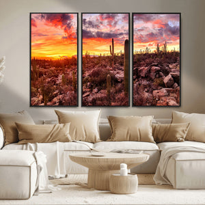 Arizona Desert Print, Western Cowboy Wall Art Print