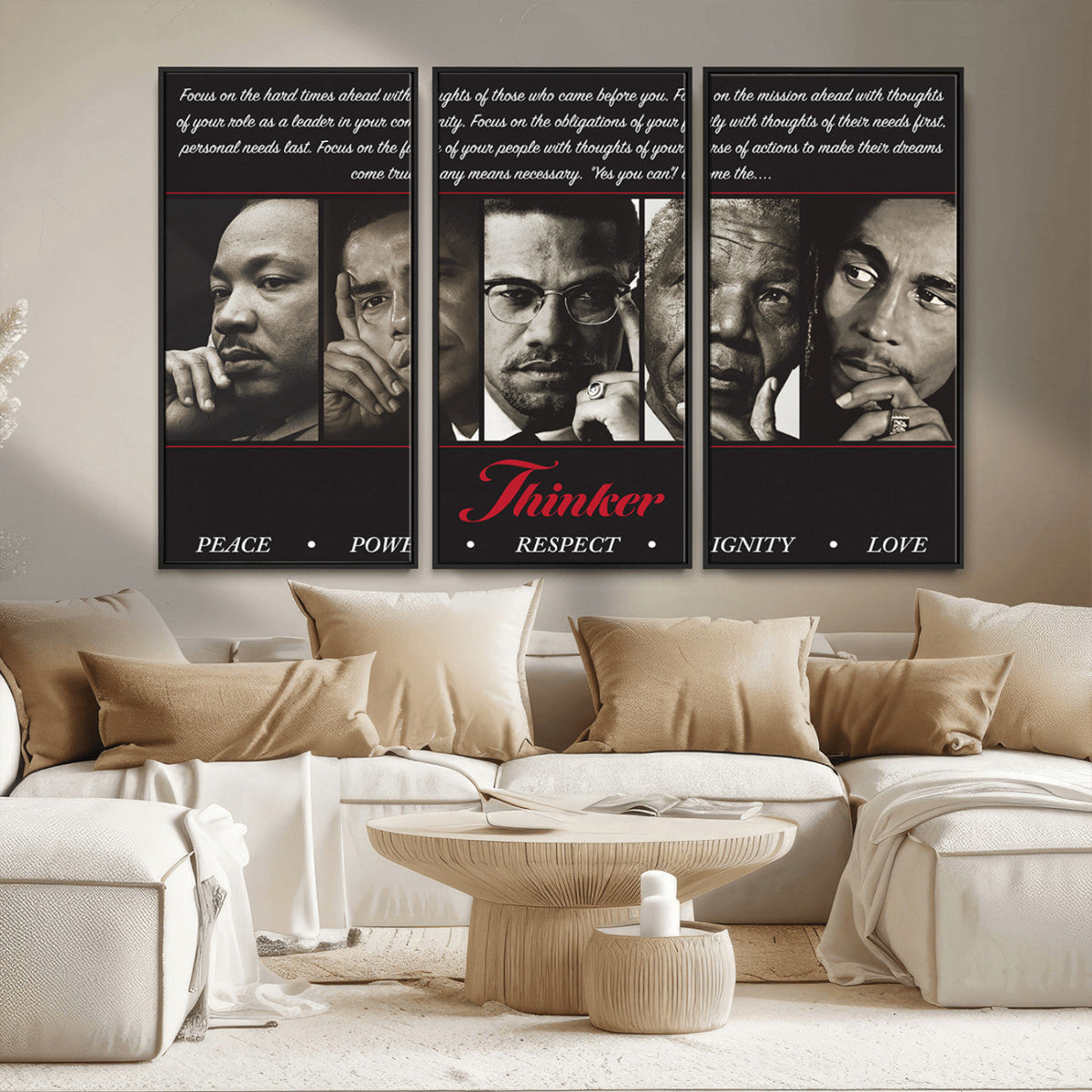Thinkers of Wall Art Canvas Print - Inspirational Wall Art