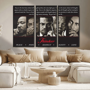 Thinkers of Wall Art Canvas Print - Inspirational Wall Art
