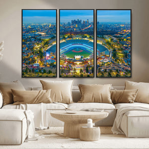 Los Angeles Dodgers Wall Art Canvas, Dodger Stadium Wall Art
