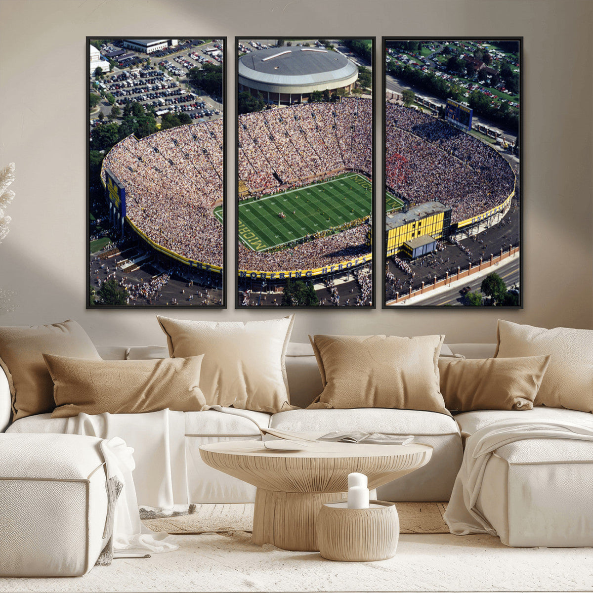 Michigan Wolverines Football Team Print - Ann Arbor Michigan