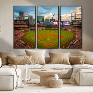 St. Louis Cardinals Baseball Team Print - Busch Stadium Wall