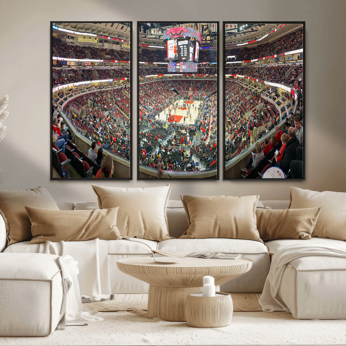United Center Chicago Bulls Stadium Wall Art Canvas Print