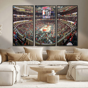 United Center Chicago Bulls Stadium Wall Art Canvas Print
