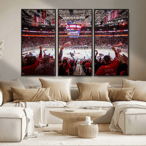 Carolina Hurricanes Ice Hockey Stadium Wall Art, Carolina
