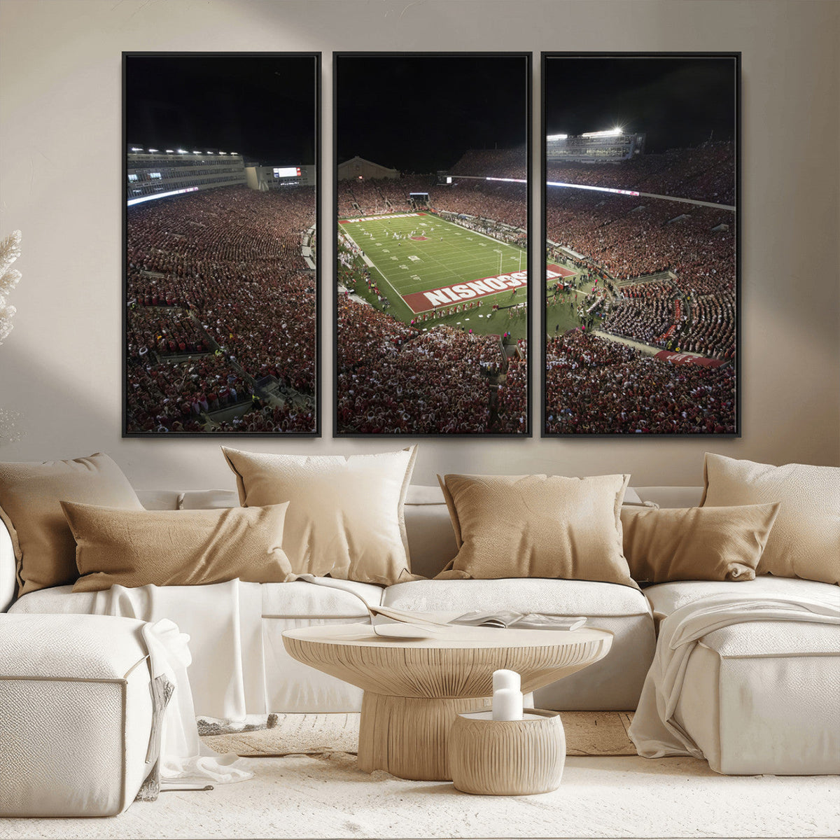 Wisconsin Badgers Football Team Print - Madison Camp Randall