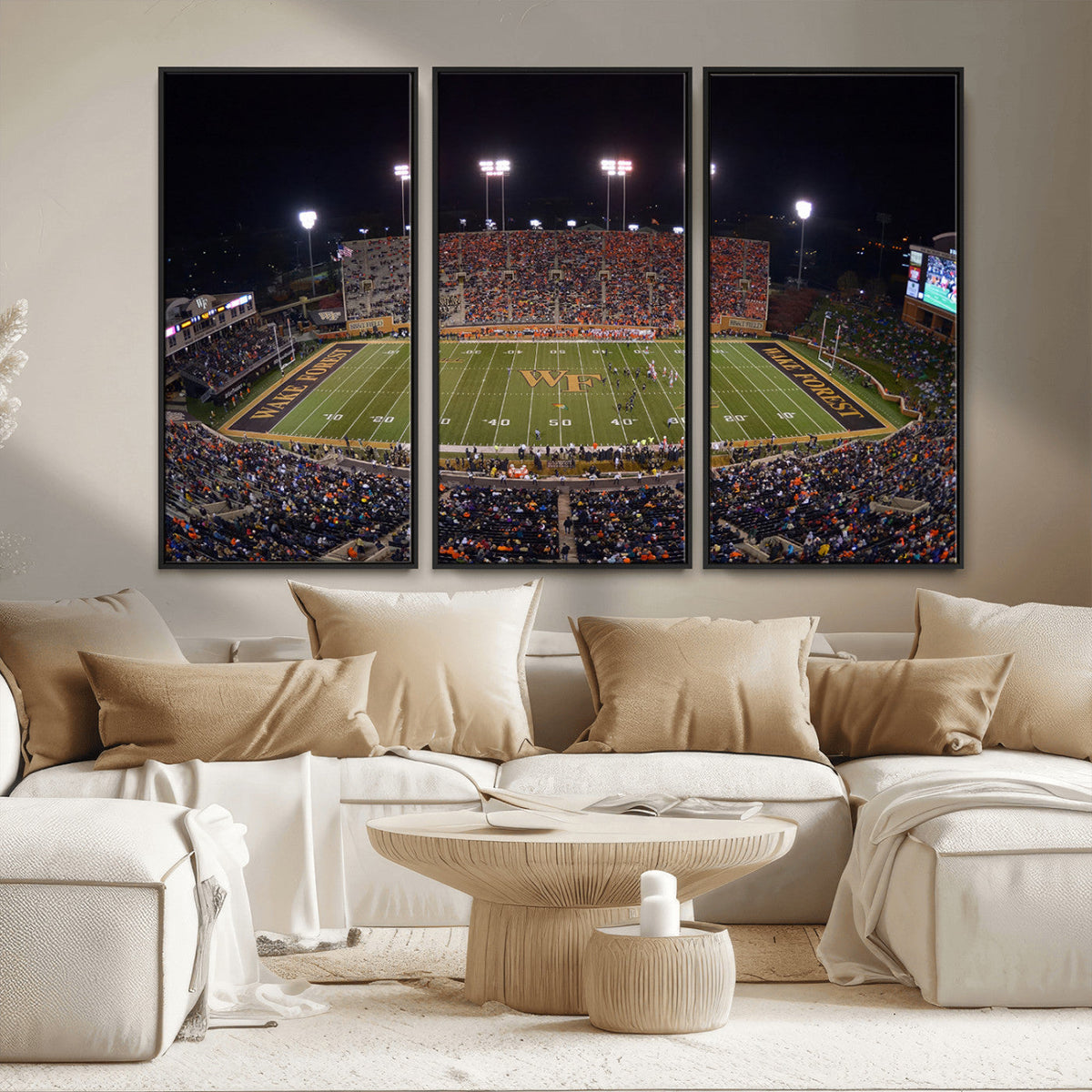 Demon Deacons Print Canvas, Football Team Print -